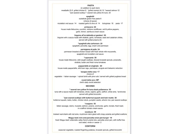Nicoletta's Table and Marketplace menu photo