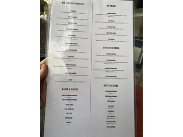 Nine One Five menu photo