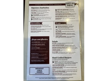 North Avenue Grill menu photo