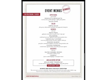 North Italia menu photo