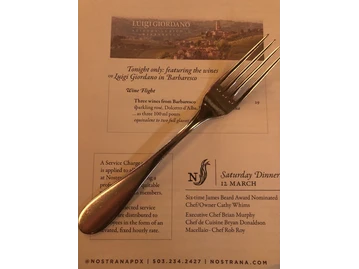Nostrana menu photo