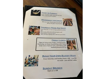 Number 13 Prime Steak and Seafood menu photo