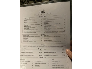 oak laguna beach menu photo
