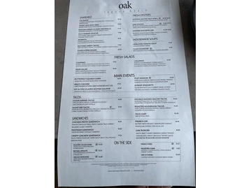 oak laguna beach menu photo