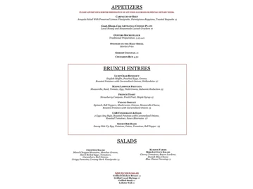 Oak Steakhouse menu photo