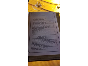Ocean Prime menu photo
