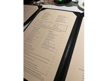 Ocean Prime menu photo