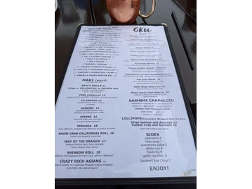 Oku menu photo