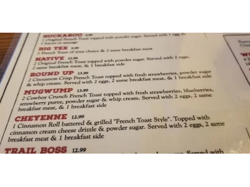 Oldwest Cafe Of Denton menu photo