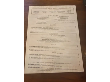 Olive & Ivy menu photo