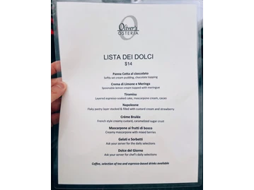 Oliver's Osteria menu photo