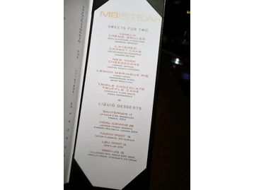 One Steakhouse menu photo