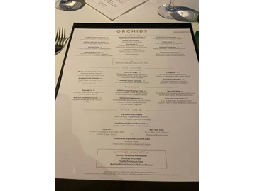 Orchids menu photo