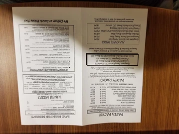 Orlando's Italian Restaurant menu photo