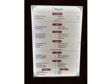 Oscar's Steakhouse menu photo
