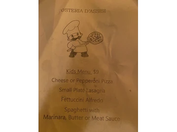 Ostería d'Assisi menu photo