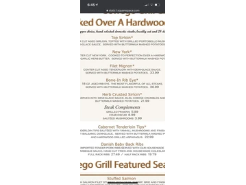Oswego Grill- Lake Oswego menu photo
