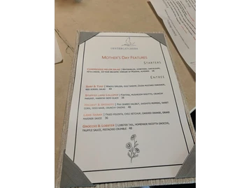 Oystercatchers menu photo