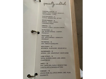 P6 at the LINE Austin menu photo