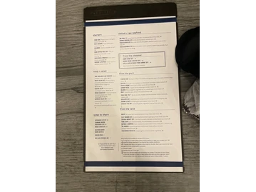 Paddlefish menu photo