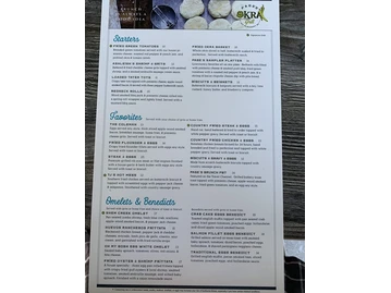 Page's Okra Grill menu photo