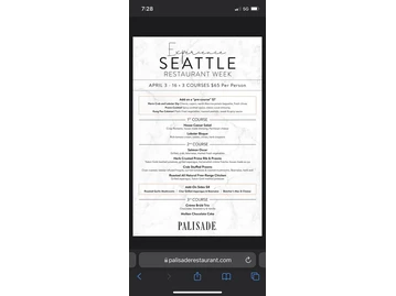 Palisade menu photo