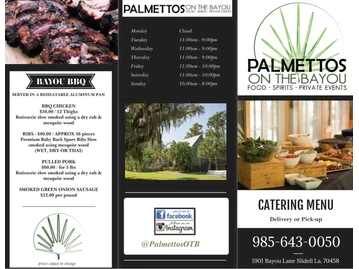 Palmettos On The Bayou menu photo
