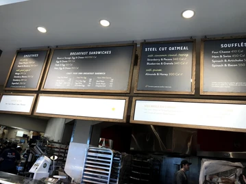 Panera Bread menu photo