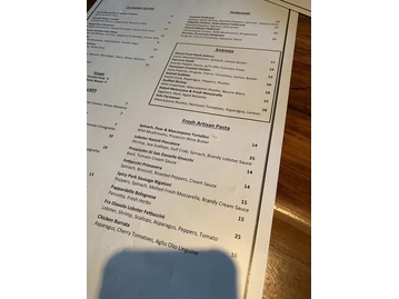 PaneVino Osteria menu photo
