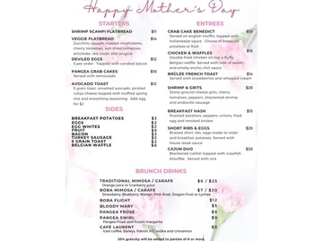 Pangea Restaurant & Bar menu photo