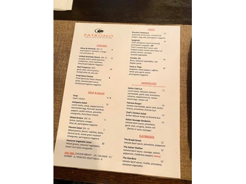 Patrono menu photo