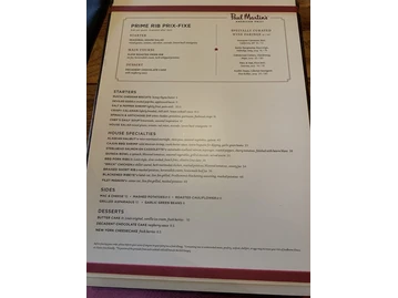 Paul Martin's American Grill menu photo