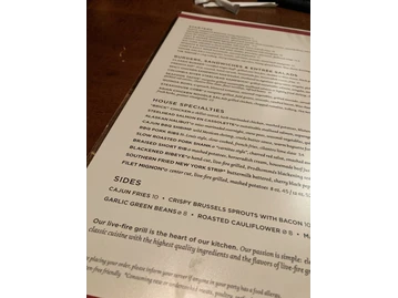 Paul Martin’s Austin Grill menu photo