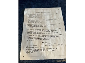 Pearl's Saltwater Grille menu photo