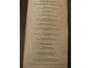 Peninsula Grill menu photo