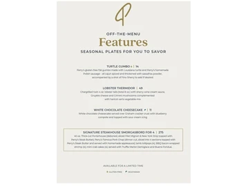 Perry's Steakhouse & Grille - Memorial City menu photo