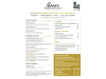 Perry's Steakhouse & Grille menu photo
