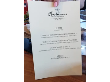 Persimmons Waterfront Restaurant menu photo