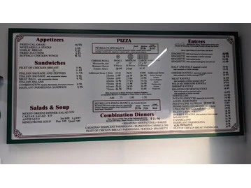 Petrillo's Pizza menu photo