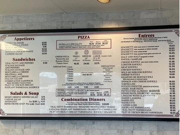 Petrillo's Pizza Restaurant menu photo