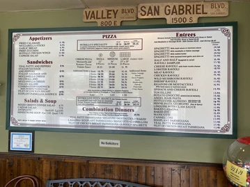 Petrillo's Pizza Restaurant menu photo