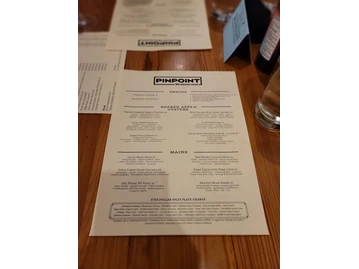 Pinpoint Restaurant menu photo