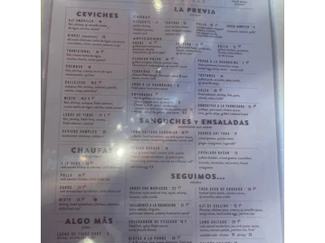 Pisco Y Nazca Ceviche Gastrobar menu photo