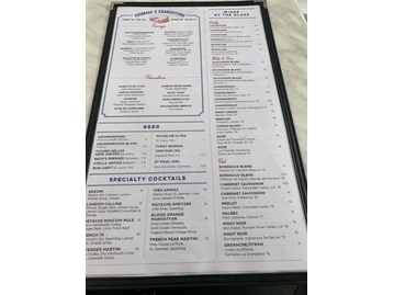 Pistache French Bistro menu photo