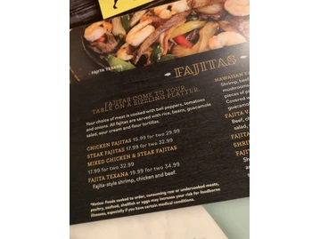 Plaza Mexico Restaurant Bar & Grill menu photo