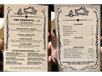 Pomona Valley Mining Co menu photo