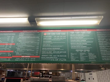 Porky's Pizza Palace menu photo