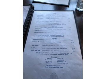 Portico Restaurant menu photo
