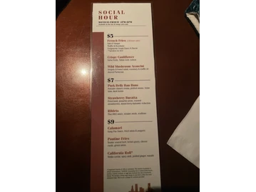Portland City Grill menu photo