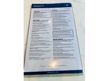 Portside Pier menu photo